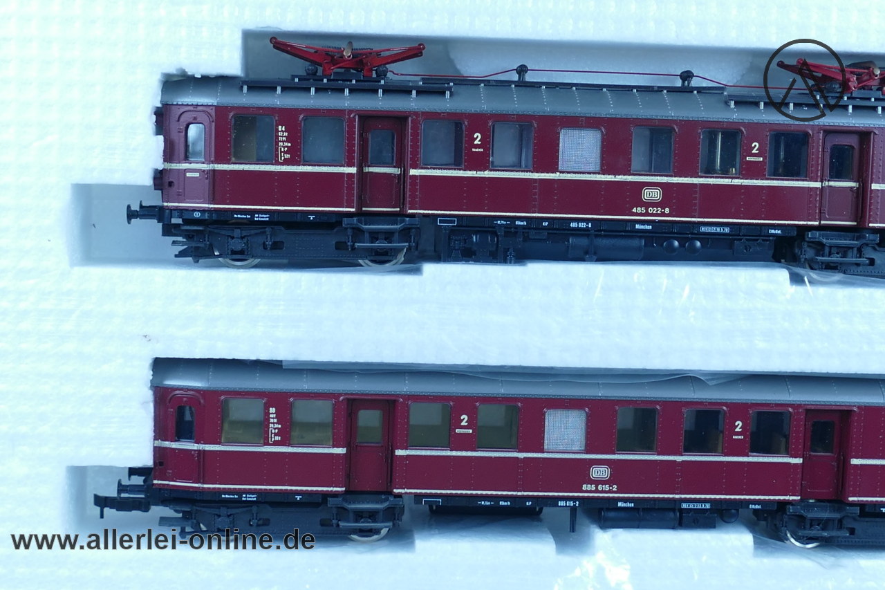 Roco 04148 A | H0 Elektro-Triebzug BR 485/885 | E-Triebwagen 485 022-8 mit Beiwagen 885 615-2 der DB | DC Gleichstrom Triebzug Roco 04148 A | H0 Elektro-Triebzug BR 485/885 | E-Triebwagen 485 022-8 mit Beiwagen 885 615-2 der DB | DC Gleichstrom Triebzug