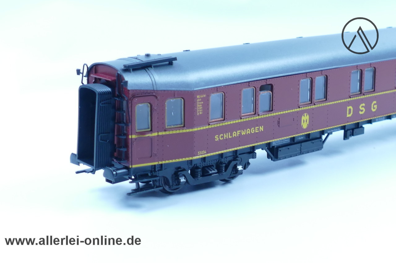Roco 4292S | H0 Schlafwagen der DSG | DC Gleichstrom D-Zug-Wagen 33034 WL4üe Hecht mit OVP Roco 4292S | H0 Schlafwagen der DSG | DC Gleichstrom D-Zug-Wagen 33034 WL4üe Hecht mit OVP