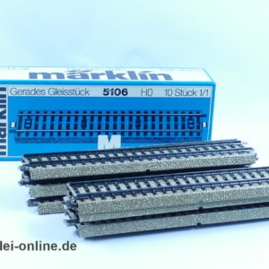 Märklin H0 | Märklin M-Gleis 5106 | 10 Stück gerades Gleisstück 180mm mit Originalverpackung
