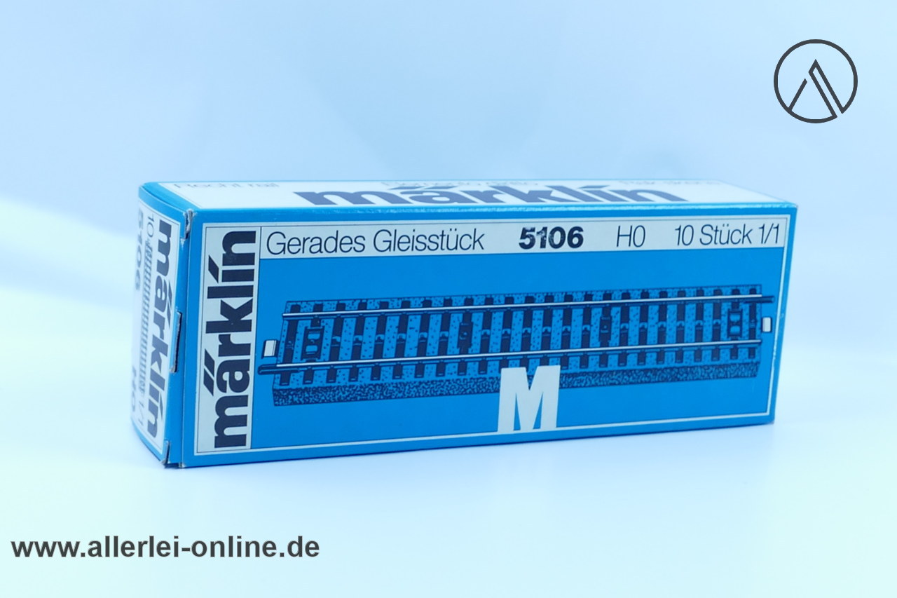 Märklin H0 | Märklin M-Gleis 5106 | 10 Stück gerades Gleisstück 180mm Modelleisenbahn Schienen im Allerlei Online Shop Märklin H0 | Märklin M-Gleis 5106 | 10 Stück gerades Gleisstück 180mm Modelleisenbahn Schienen im Allerlei Online Shop