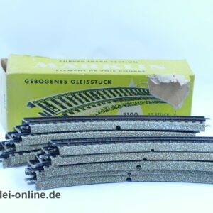 Märklin H0 | Märklin M-Gleis 5100 | 10 Stück Gebogenes Gleis - Gleisstück mit OVP