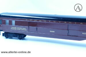 Fleischmann H0 | Fleischmann 1422 Gepäckwagen 5285 der Pennsylvania Railway Post Office Schnellzugwagen - Made in US. Zone Germany