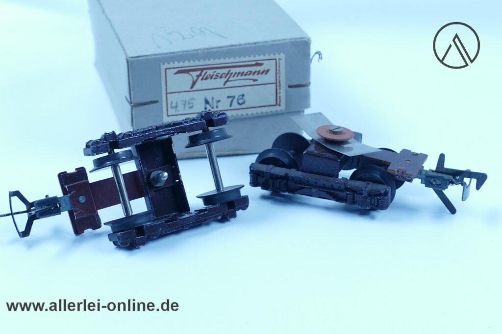 Fleischmann H0 | Fleischmann Nr: 76 Drehschemel | Drehgestell Umbausatz für Schürzenwagen mit OVP