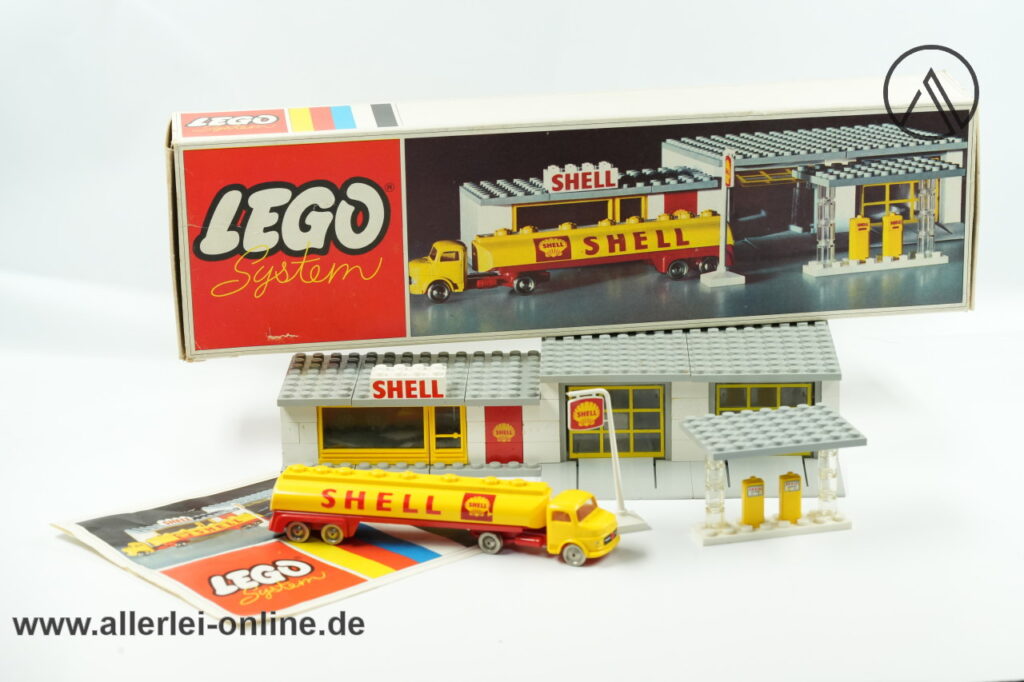 LEGO® 325 | LEGO® Shell Service Station | Shell Tankstelle mit Original Bauanleitung mit Original Karton