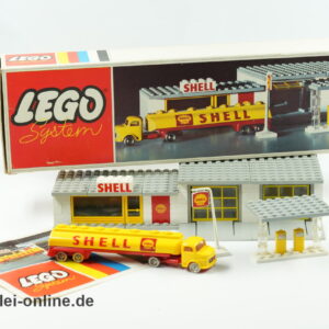 LEGO® 325 | LEGO® Shell Service Station | Shell Tankstelle mit Original Bauanleitung mit Original Karton