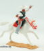 Timpo Toys Mexikaner | Bandit mit Pferd | Rote Zügel / Zaumzeug | Vintage Timpo Toys Ltd. Steckfigur