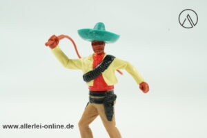 Timpo Toys Mexikaner | Bandit mit Peitsche | Vintage Timpo Toys Ltd. Steckfigur