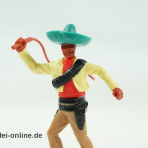 Timpo Toys Mexikaner | Bandit mit Peitsche | Vintage Timpo Toys Ltd. Steckfigur