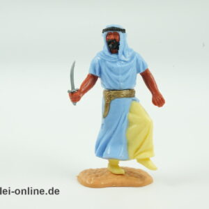 Timpo Toys Araber | Araber mit Dolch hellblau | Vintage Timpo Toys Steckfigur