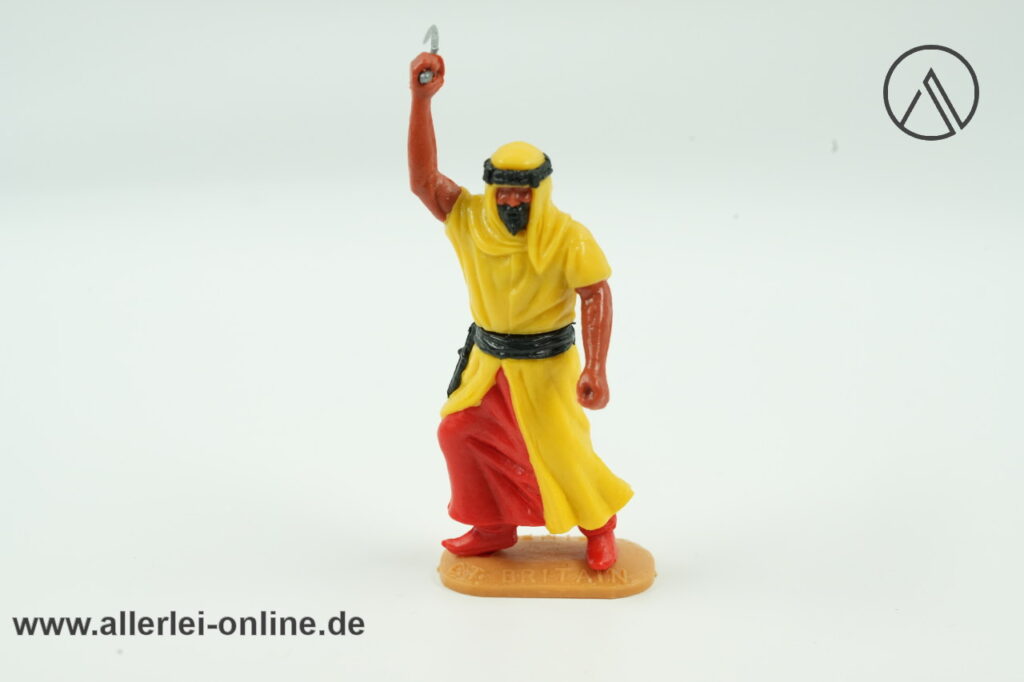Timpo Toys Araber | Araber mit Säbel gelb | Vintage Timpo Toys Steckfigur