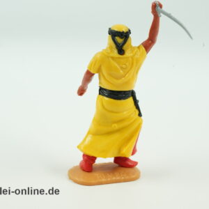Timpo Toys Araber | Araber mit Säbel gelb | Vintage Timpo Toys Steckfigur hinten