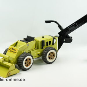 Tonka Toys Trencher - Frontlader mit Heckbagger | Vintage 60er Jahre Blechspielzeug