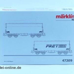 Märklin H0 | Märklin 47209 FRET Wagenset für Walzstahl-Coils | 2 tlg. SNCF Cargo Güterwagenset mit OVP