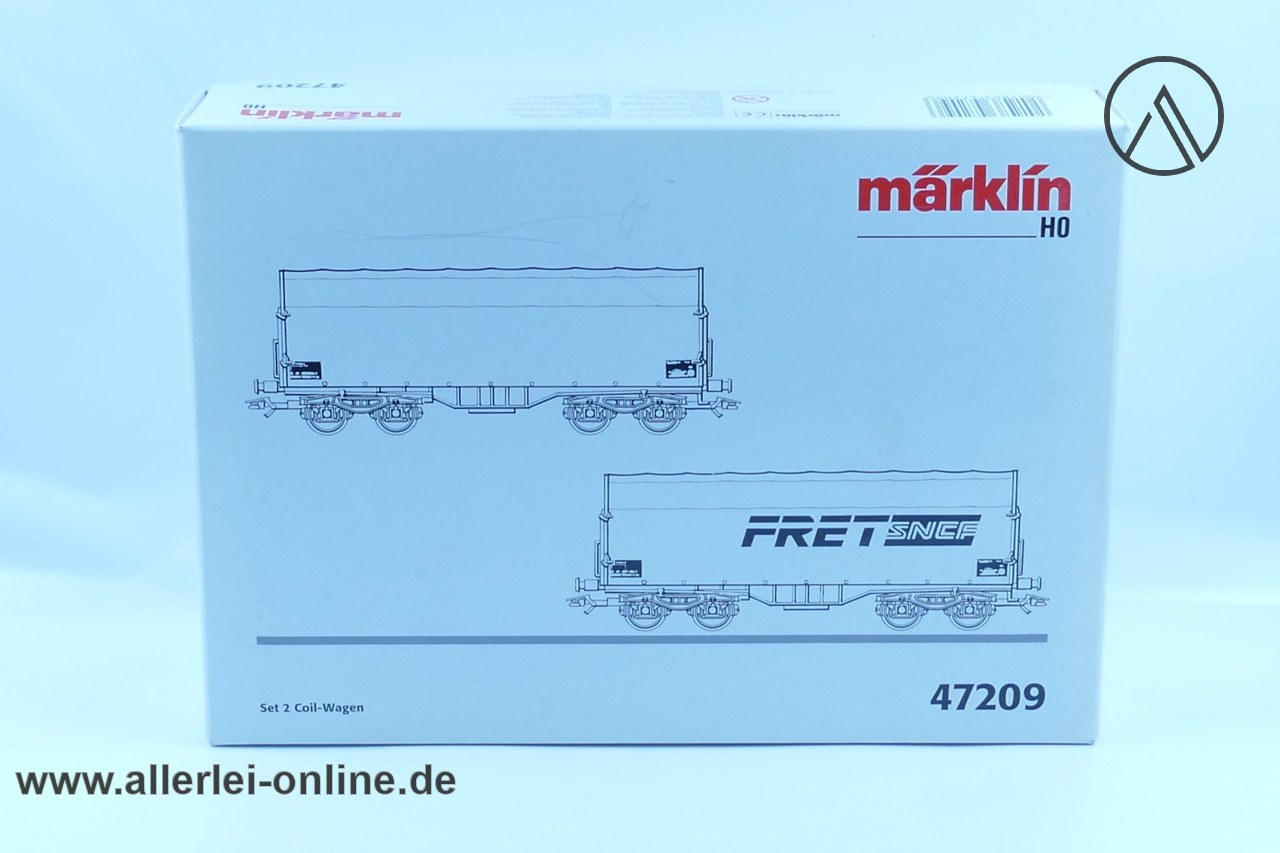 Märklin H0 | Märklin 47209 FRET Wagenset für Walzstahl-Coils | 2 tlg. SNCF Cargo Güterwagenset mit OVP Märklin H0 | Märklin 47209 FRET Wagenset für Walzstahl-Coils | 2 tlg. SNCF Cargo Güterwagenset mit OVP