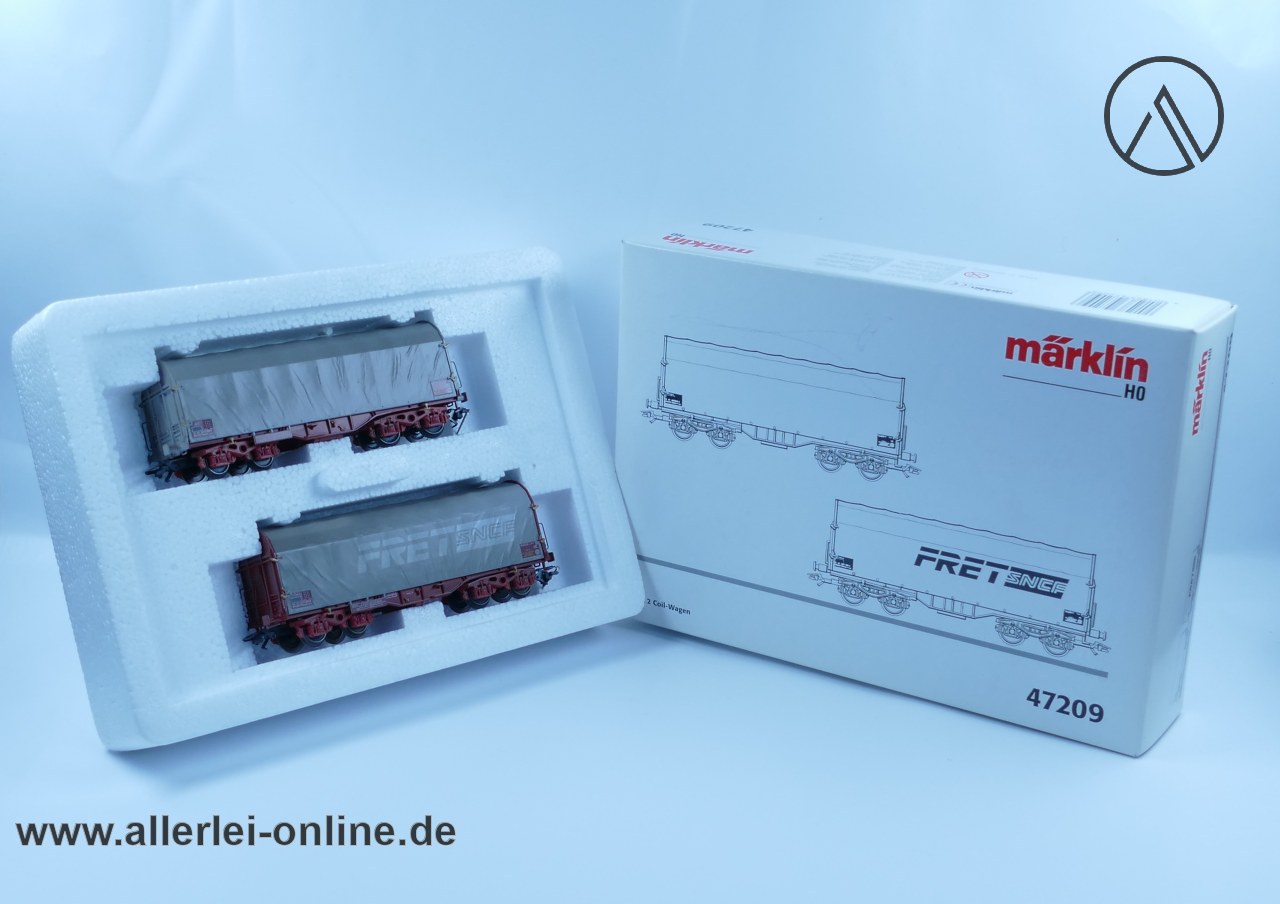 Märklin H0 | 47209 FRET Wagenset für Walzstahl-Coils | 2 tlg. SNCF Cargo Güterwagenset mit OVP Märklin H0 | 47209 FRET Wagenset für Walzstahl-Coils | 2 tlg. SNCF Cargo Güterwagenset mit OVP