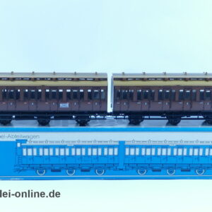 Märklin H0 | 4208 Doppel-Abteilwagen 3.Kl. der K.P.E.V. | 3-Achsiger Personenwagen mit OVP