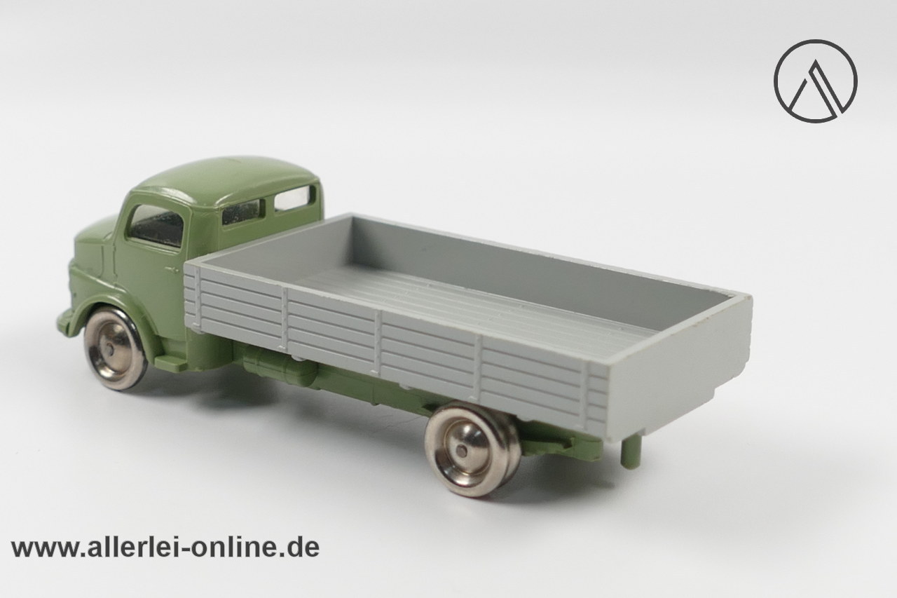 Lego® 1/87 Mercedes Benz Rundhauber Modell | Pritschen LKW - olivgrün/grau Lego® 1/87 Mercedes Benz Rundhauber Modell | Pritschen LKW - olivgrün/grau