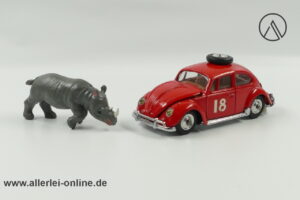 Corgi Toys 256 Volkswagen 1200 Saloon mit Nashorn | Vintage Corgi EAST AFRICAN SAFARI - Made in GT.Britain