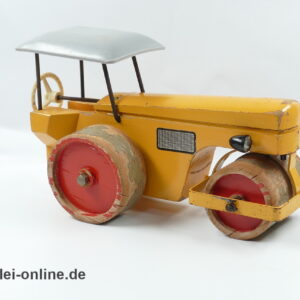 Steiff Straßenwalze | Holz Strassenwalze | Vintage 50-60er Jahre Steiff Baumaschine