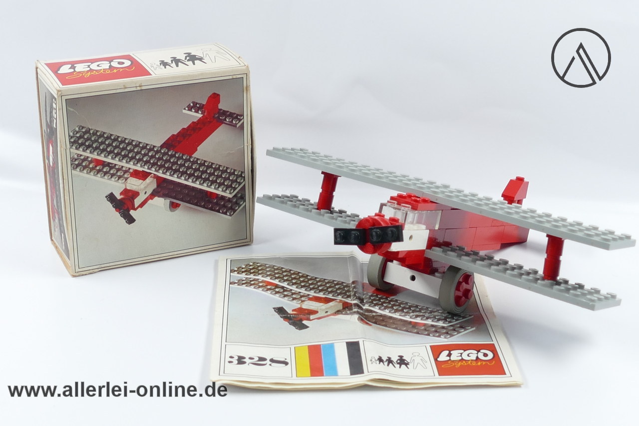 LEGO® 328 | LEGO® Biplan Doppeldecker mit Original Bauanleitung und OVP LEGO® 328 | LEGO® Biplan Doppeldecker mit Original Bauanleitung und OVP