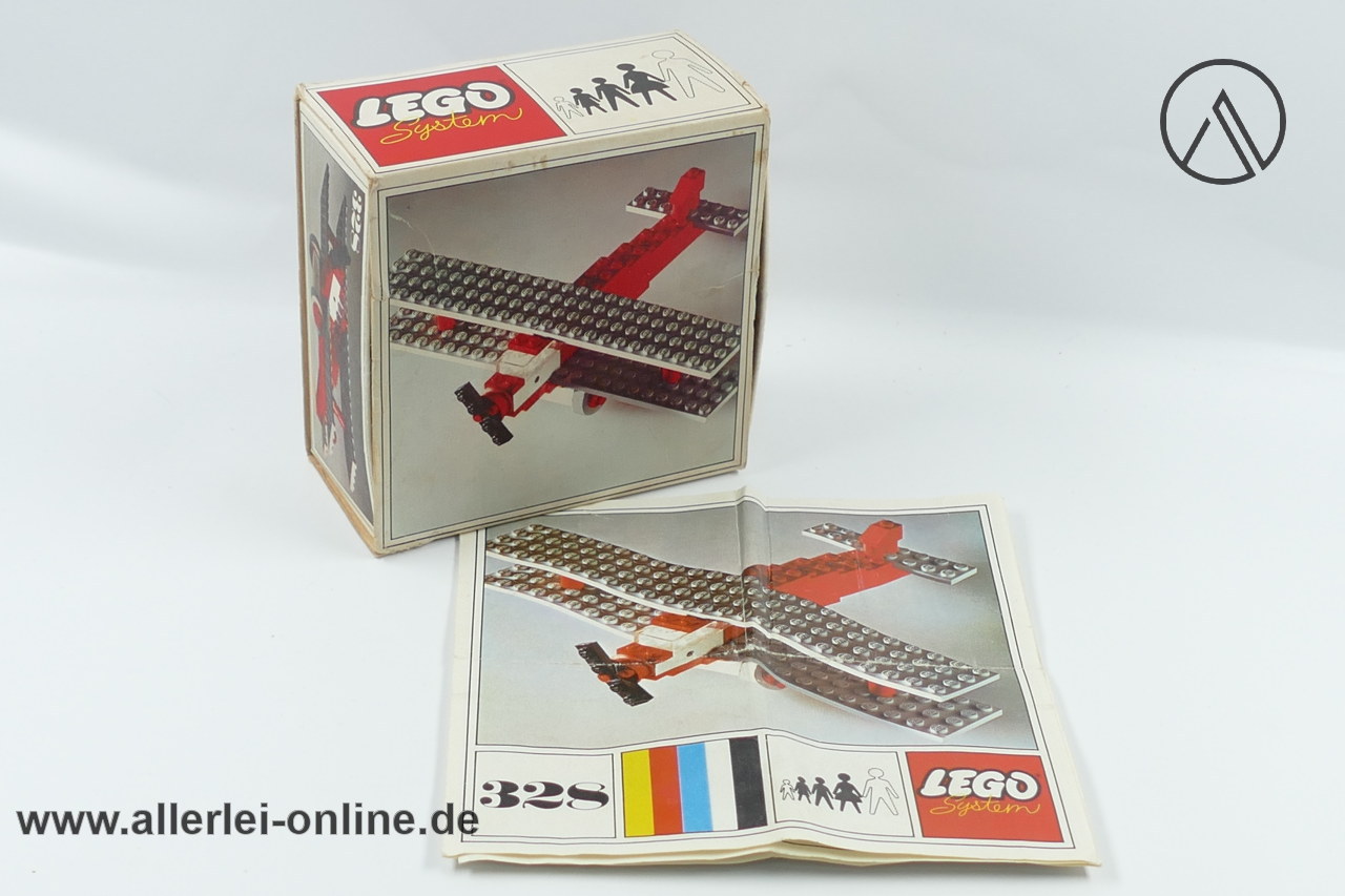 LEGO® 328 | LEGO® Biplan Doppeldecker mit Original Bauanleitung in OVP LEGO® 328 | LEGO® Biplan Doppeldecker mit Original Bauanleitung in OVP
