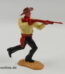 Timpo Toys | Cowboy laufend mit Gewehr | Vintage Timpo Toys Steckfigur vorn