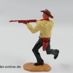 Timpo Toys | Cowboy laufend mit Gewehr | Vintage Timpo Toys Steckfigur seite
