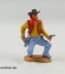 Timpo Toys | Cowboy hockend mit Pistolen | Vintage Timpo Toys Steckfigur
