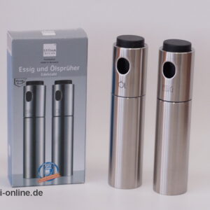 Stoha Design Menage | Essig und Ölsprüher Set | Edelstahl | unbenutzt in OVP