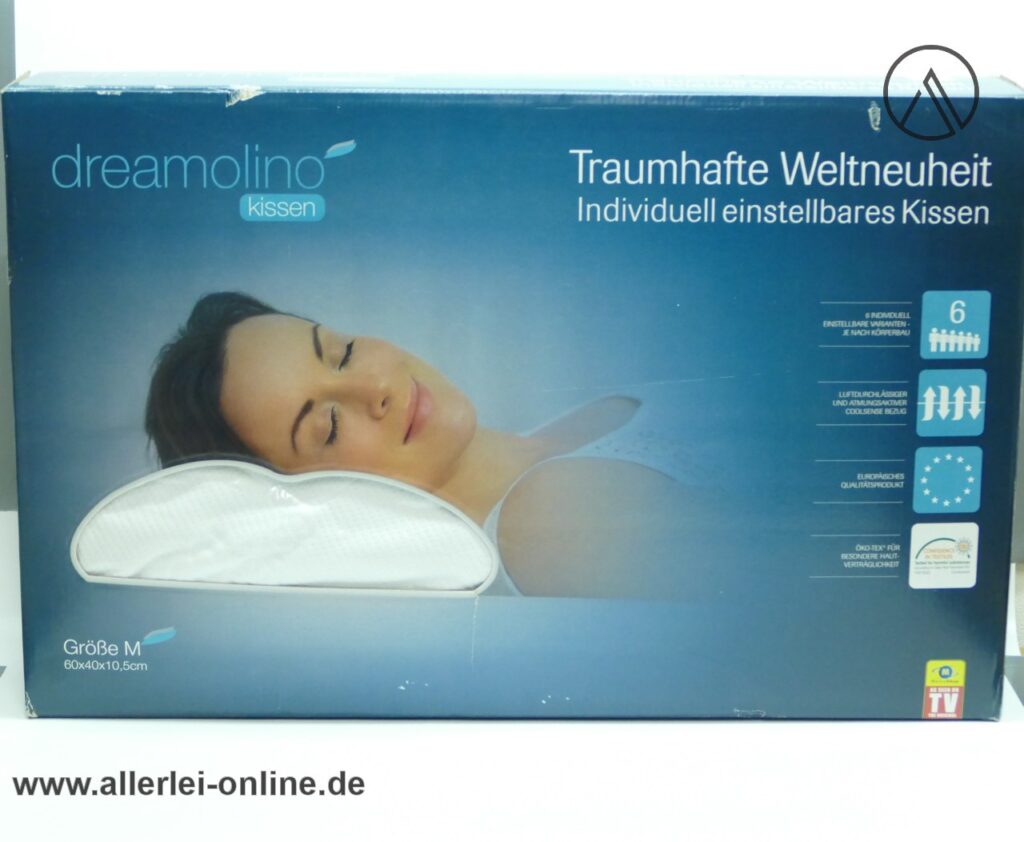 Dreamolino Kissen | Dreamolino Kissen | Kopfkissen Größe M | Individuell einstellbar | Weltneuheit | mit OVP