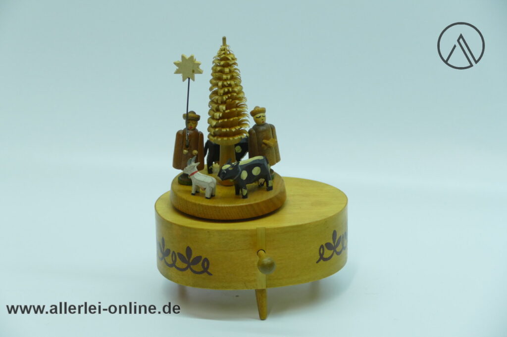 Reuge Spieldose Spieluhr | Expertic GdR Erzgebirge | Edelweiss | Swiss Musical Movement