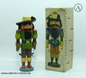 Vero DDR Nussknacker Musketier |Expertic Seiffen Erzgebirge | grün | 34 cm | in OVP
