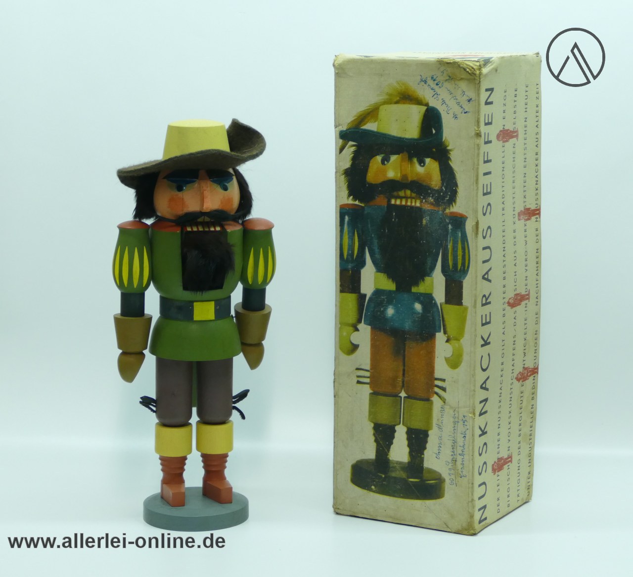 Vero DDR Nussknacker Musketier |Expertic Seiffen Erzgebirge | grün | 34 cm | in OVP Vero DDR Nussknacker Musketier |Expertic Seiffen Erzgebirge | grün | 34 cm | in OVP