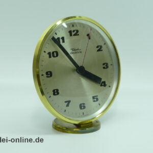 Diehl electronic Tischuhr | LIC ATO Germany mit Junghans Uhrwerk W726a | 60er Jahre Messing Uhr