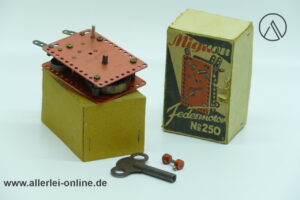 Mignon Federmotor Nr. 250 | Federwerk Getriebemotor | 50er Jahre Mignon Motor mit Originalkarton