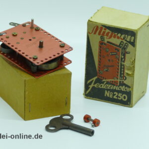 Mignon Federmotor Nr. 250 | Federwerk Getriebemotor | 50er Jahre Mignon Motor mit Originalkarton