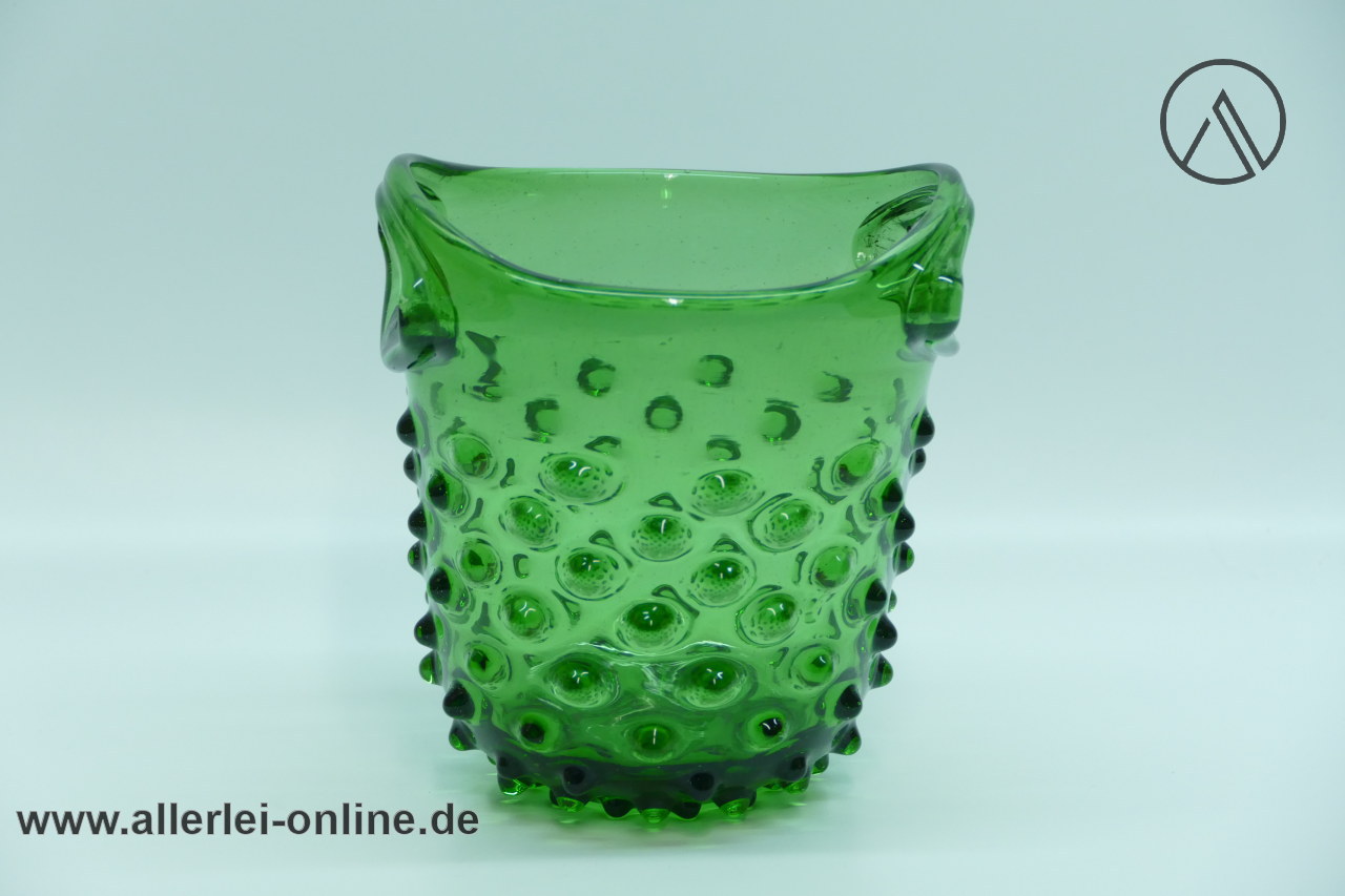 Vintage Eiskühler Noppenkrug | Glas Warzenkrug | Eiskühler Eiseimer | Noppenglas grün Vintage Eiskühler Noppenkrug | Glas Warzenkrug | Eiskühler Eiseimer | Noppenglas grün