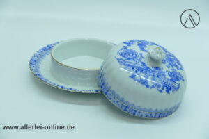 Tiefenfurt China Blau Porzellan Butterdose | Butterglocke | Echt Tuppack | Vintage Tiefenfurt Porzellan