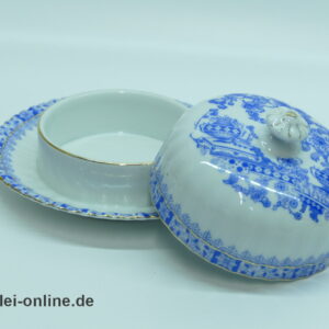 Tiefenfurt China Blau Porzellan Butterdose | Butterglocke | Echt Tuppack | Vintage Tiefenfurt Porzellan