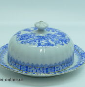 Tiefenfurt China Blau Porzellan Butterdose | Butterglocke | Echt Tuppack | Vintage Porzellan