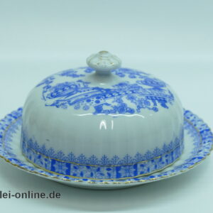 Tiefenfurt China Blau Porzellan Butterdose | Butterglocke | Echt Tuppack | Vintage Porzellan