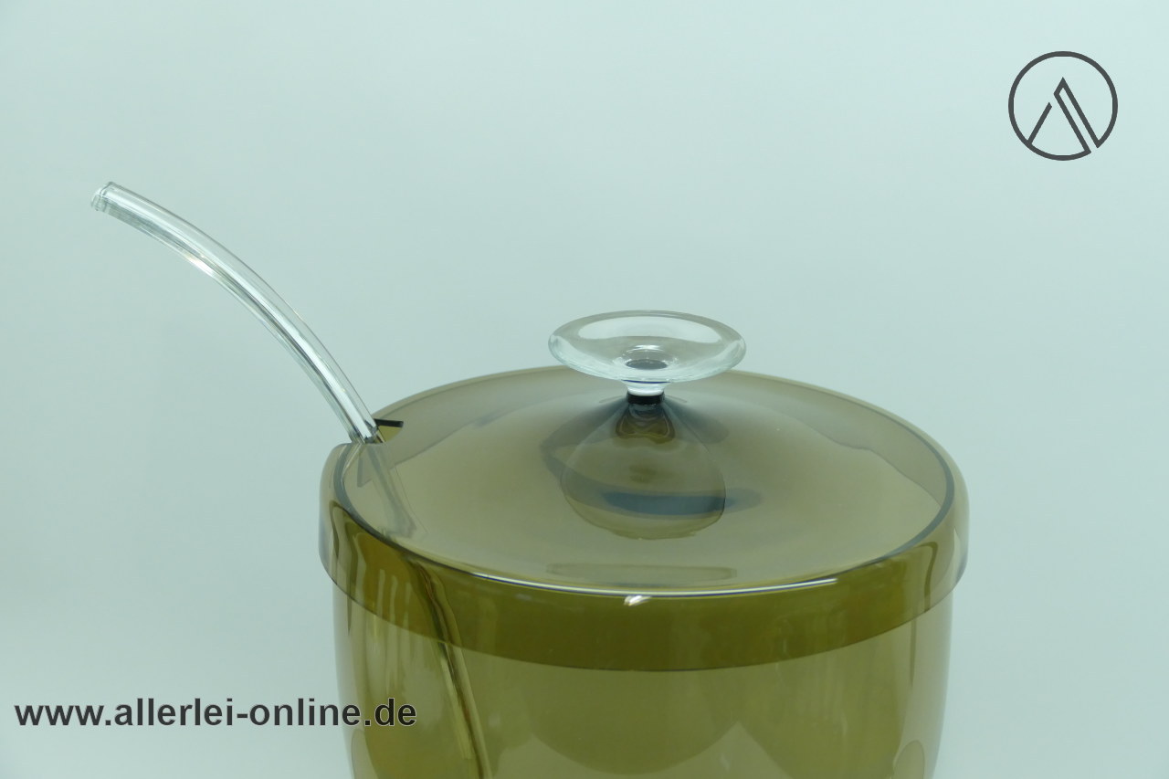 Rauchglas Bowle-Service mit 6 Weingläser und Kelle aus Glas | 50-60er Jahre Zwiesel Glas | Heinrich Löffelhardt Design Rauchglas Bowle-Service mit 6 Weingläser und Kelle aus Glas | 50-60er Jahre Zwiesel Glas | Heinrich Löffelhardt Design