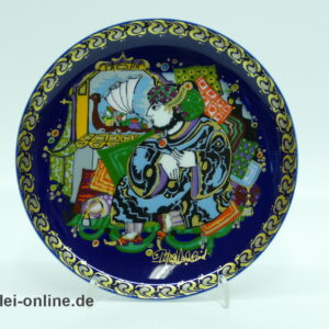 Rosenthal studio-linie | Björn Wiinblad | Sindbad der Seefahrer IV | Porzellan Wandteller