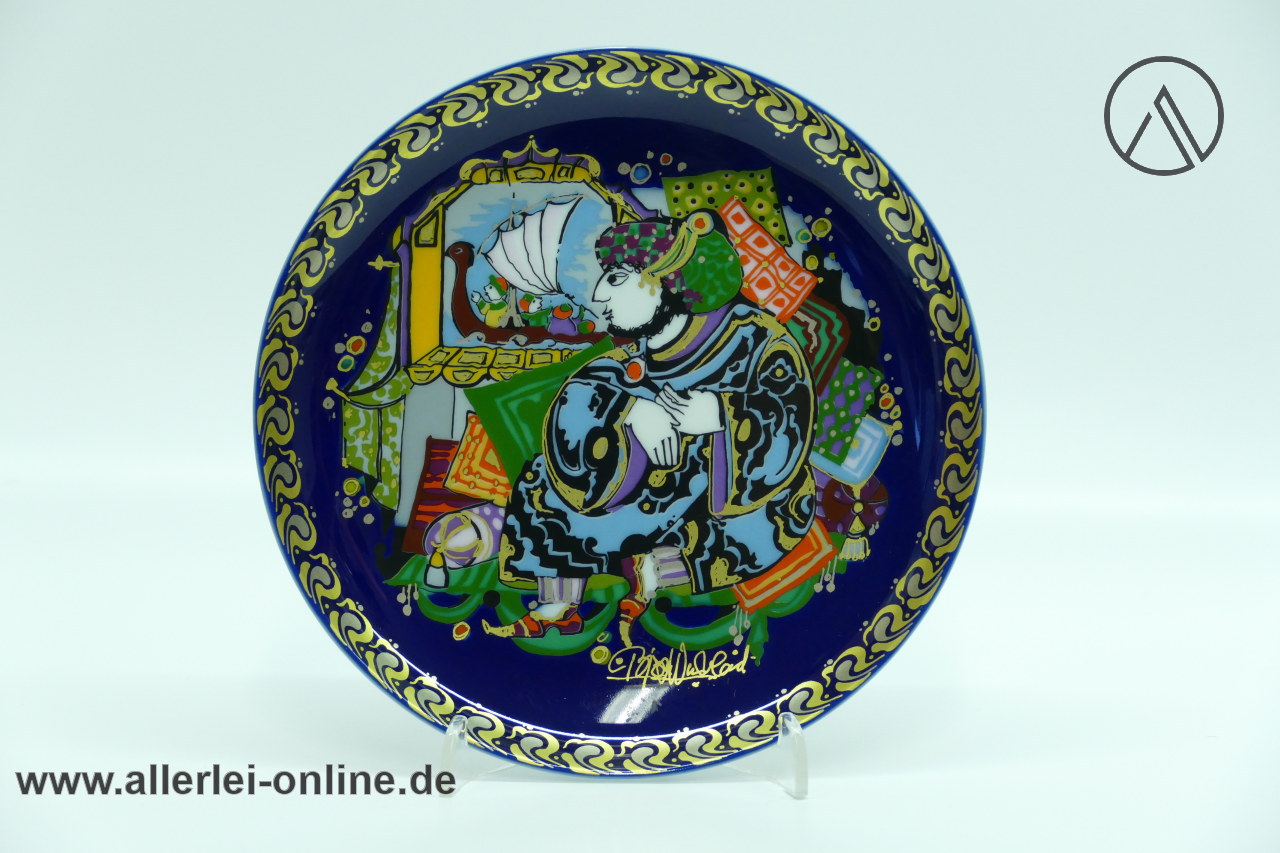 Rosenthal studio-linie | Björn Wiinblad | Sindbad der Seefahrer IV | Porzellan Wandteller Rosenthal studio-linie | Björn Wiinblad | Sindbad der Seefahrer IV | Porzellan Wandteller