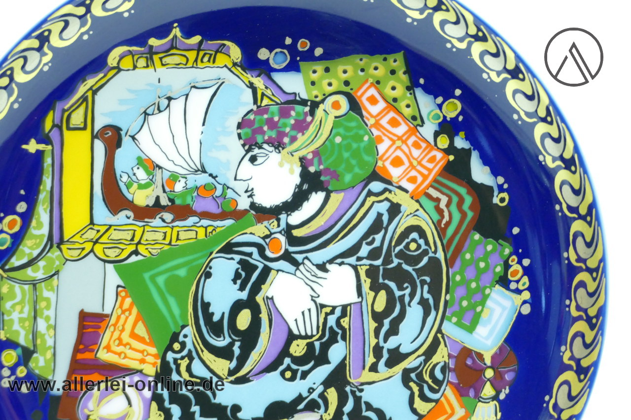 Rosenthal studio linie Porzellan | Björn Wiinblad | Sindbad der Seefahrer IV | Wandteller Sammelteller Rosenthal studio linie Porzellan | Björn Wiinblad | Sindbad der Seefahrer IV | Wandteller Sammelteller