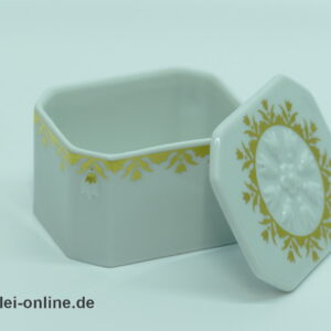 Hutschenreuther Porzellandose | Deckeldose |Goldverzierung | Vintage Porzellan Floral