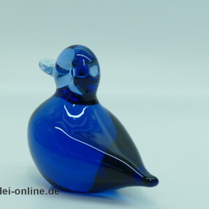 Wedgwood Glastier | Vogel Ente | Vintage Miniatur Glasfigur | Glaskunst Skulptur | 1970