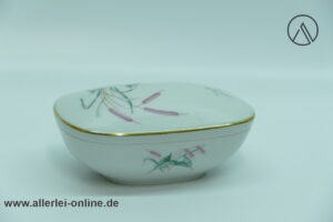 Thomas Porzellan | Dose - Deckeldose | Bonbonniere | 50er Jahre Schilf Libelle Dekor