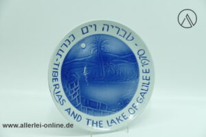 Naaman Israel Teller | Porzellan Wandteller - Platte | Tiberias und der See Genezareth 1970