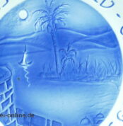 Naaman Israel Teller | Porzellan Wandteller - Platte | Tiberias und der See Genezareth 70er Jahre